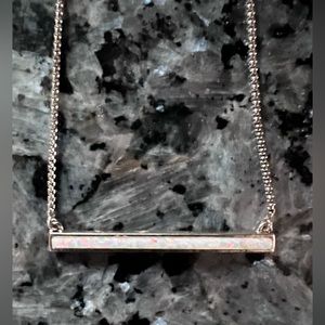 Kendra Scott Kelsey Kyocera Opal Bar Necklace